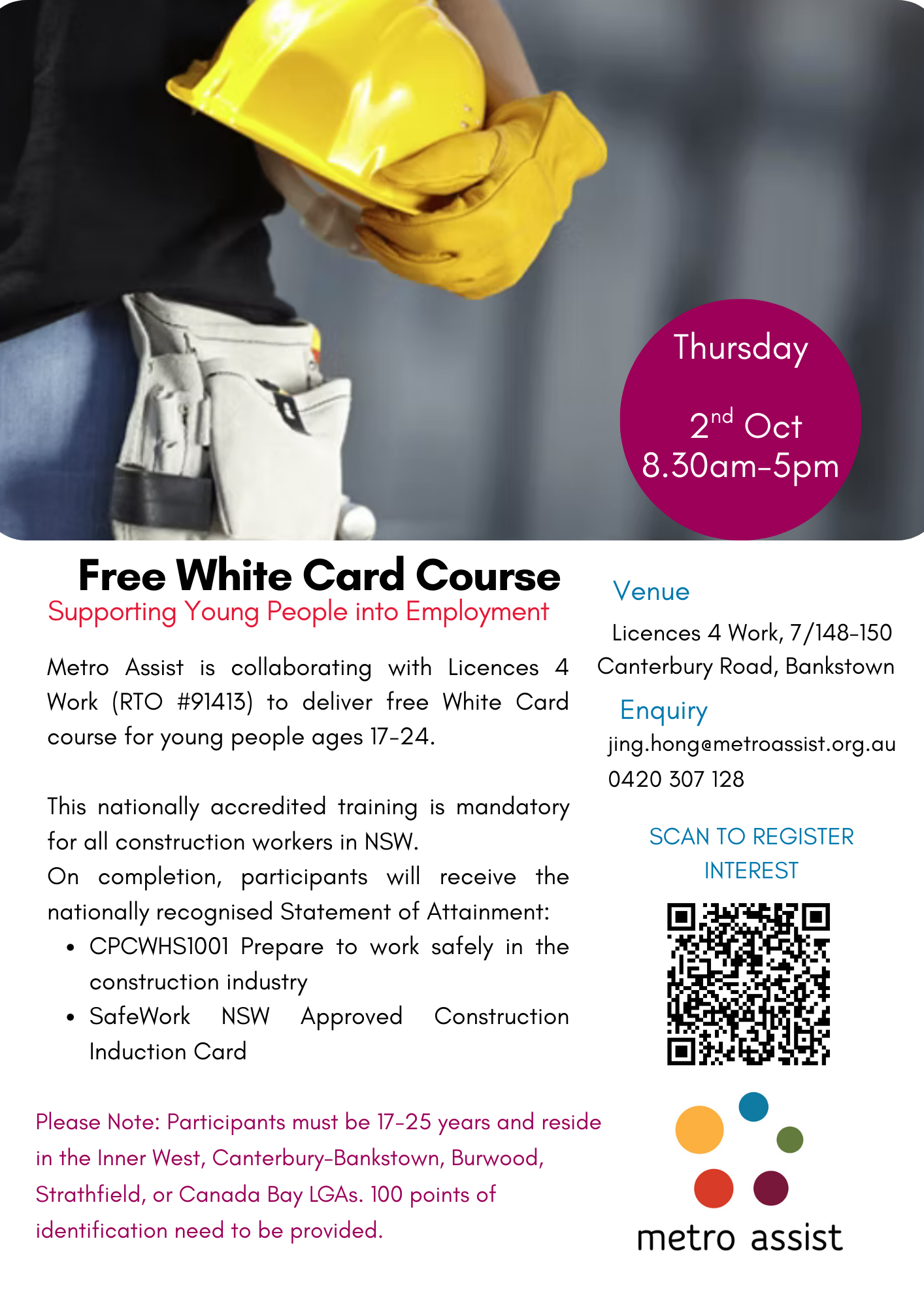 White card course 2.10.25