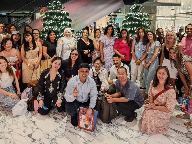 Metro Assist Staff Christmas Lunch Metro Assist staff gather for a joyful Christmas lunch celebration in a festive setting.